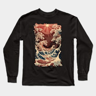 Great Wave Off Kanagawa Long Sleeve T-Shirt